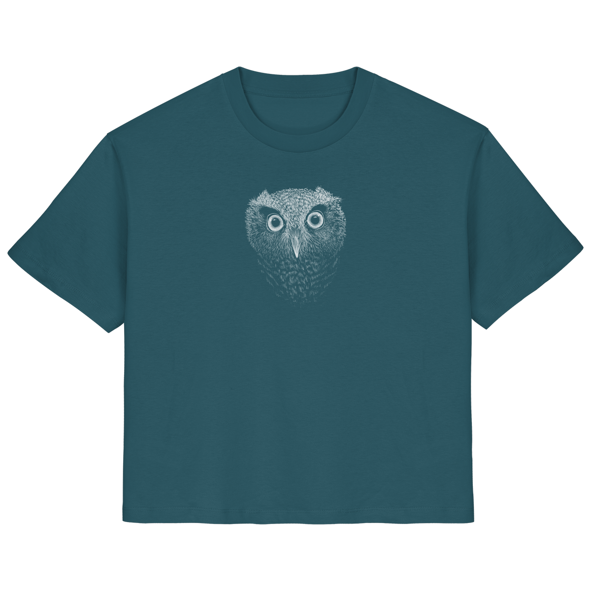 Eule Kritzelkunst Illustration - Ladies Organic Shirt