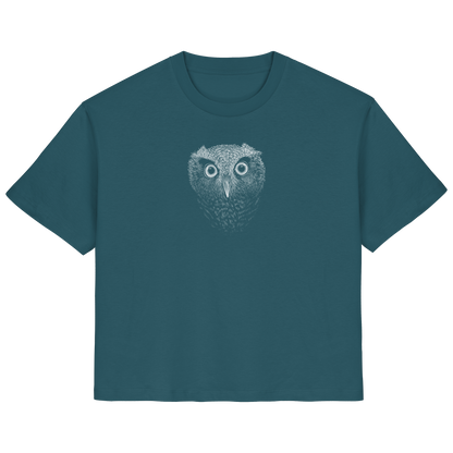 Eule Kritzelkunst Illustration - Ladies Organic Shirt