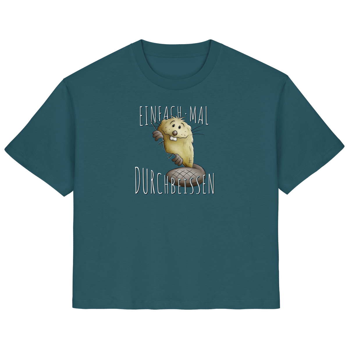 Einfach mal Durchbeissen Biber - Ladies Organic Shirt