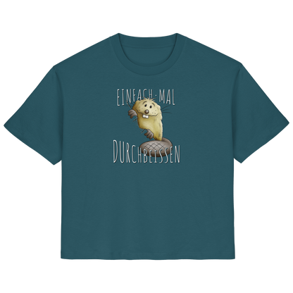 Einfach mal Durchbeissen Biber - Ladies Organic Shirt