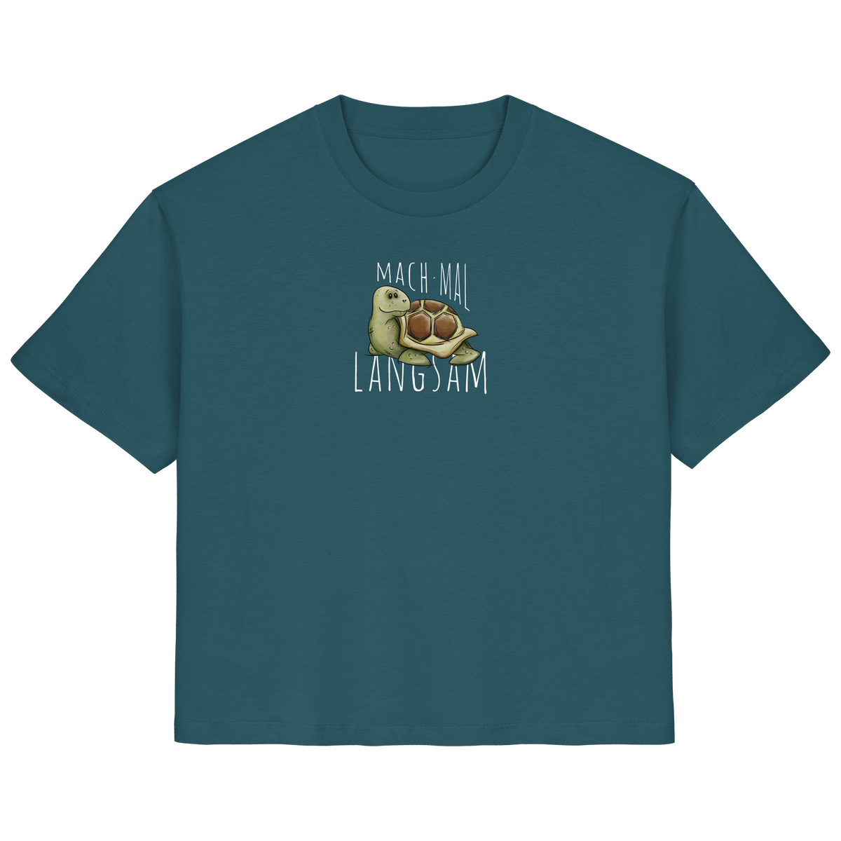 Mach mal langsam Schildkröte - Ladies Organic Shirt