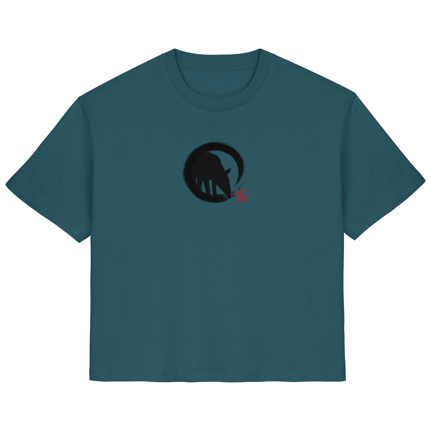 Zen Tapir im japanischen Enso Kreis - Ladies Organic Shirt