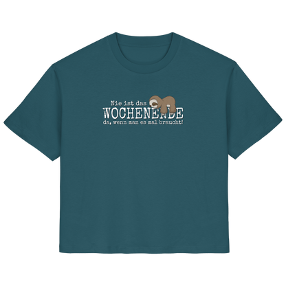 Kawaii Faultier Wochenende - Ladies Organic Shirt