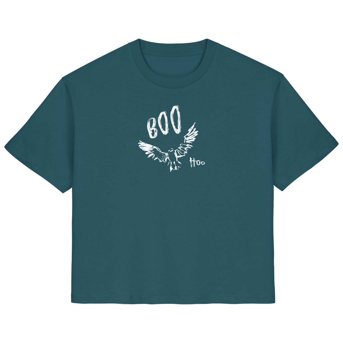 Boo Hoo! Fliegende Eule  - Ladies Organic Shirt