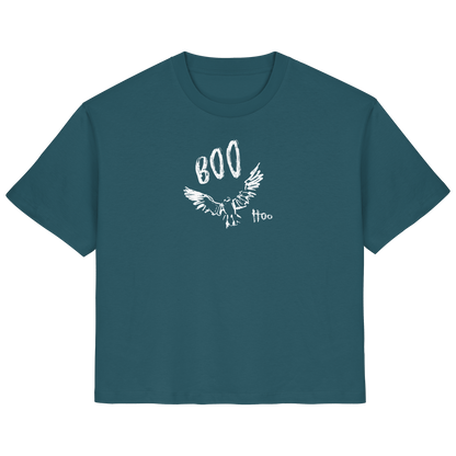 Boo Hoo! Fliegende Eule  - Ladies Organic Shirt