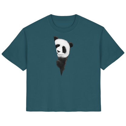 Panda Bär Illustration - Ladies Organic Shirt