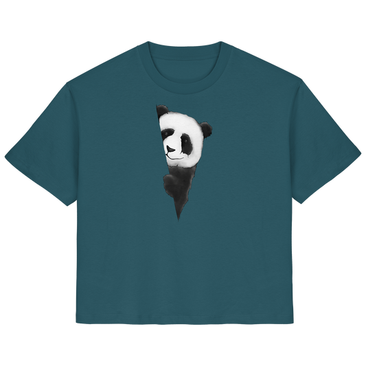 Panda Bär Illustration - Ladies Organic Shirt