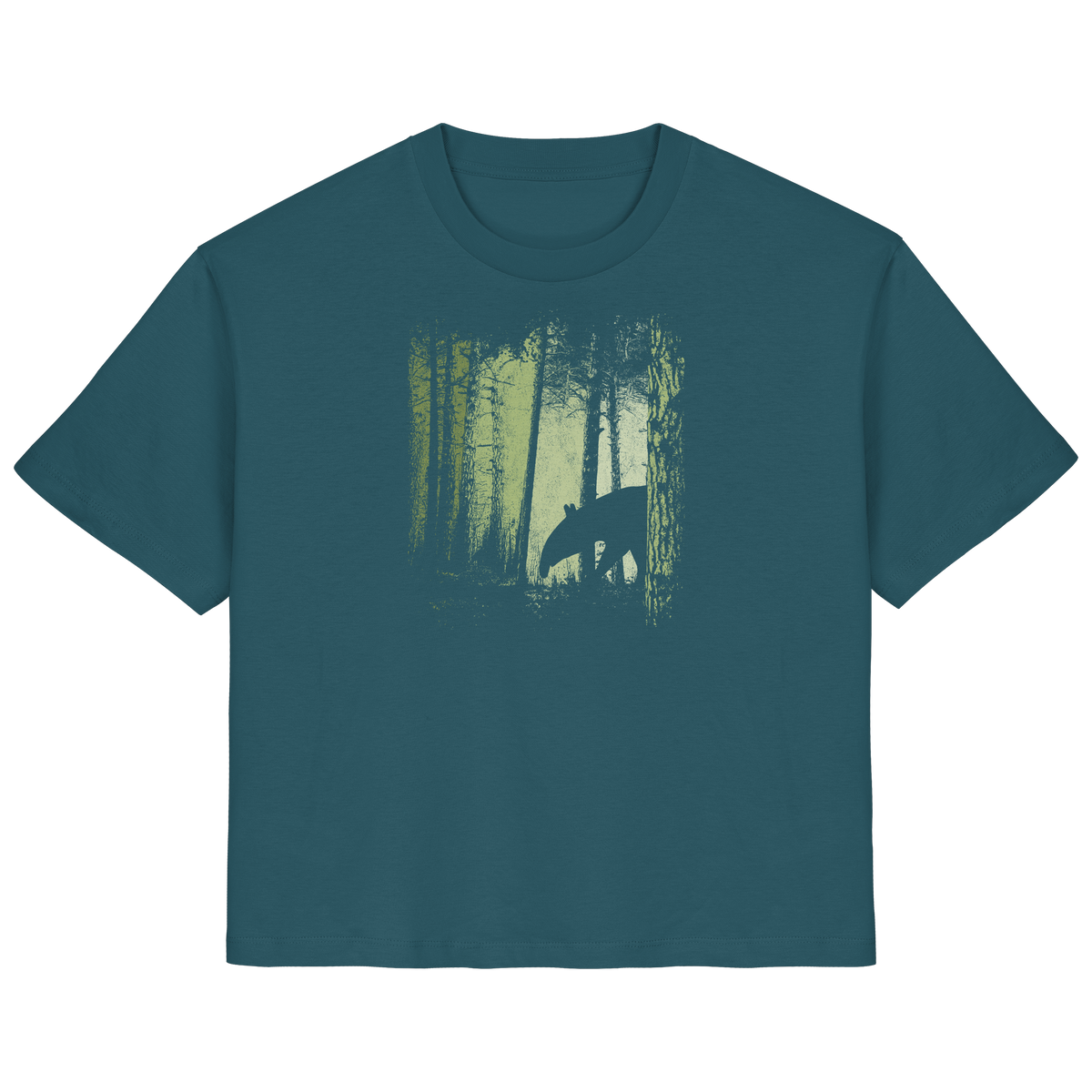 Lässiger Tapir im Zwielicht Wald - Ladies Organic Shirt