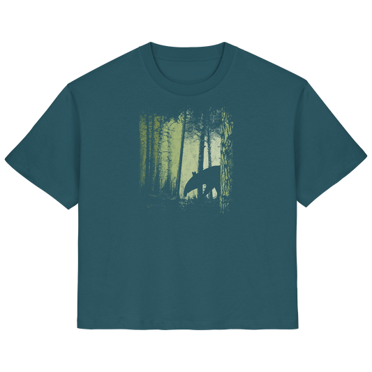 Lässiger Tapir im Zwielicht Wald - Ladies Organic Shirt
