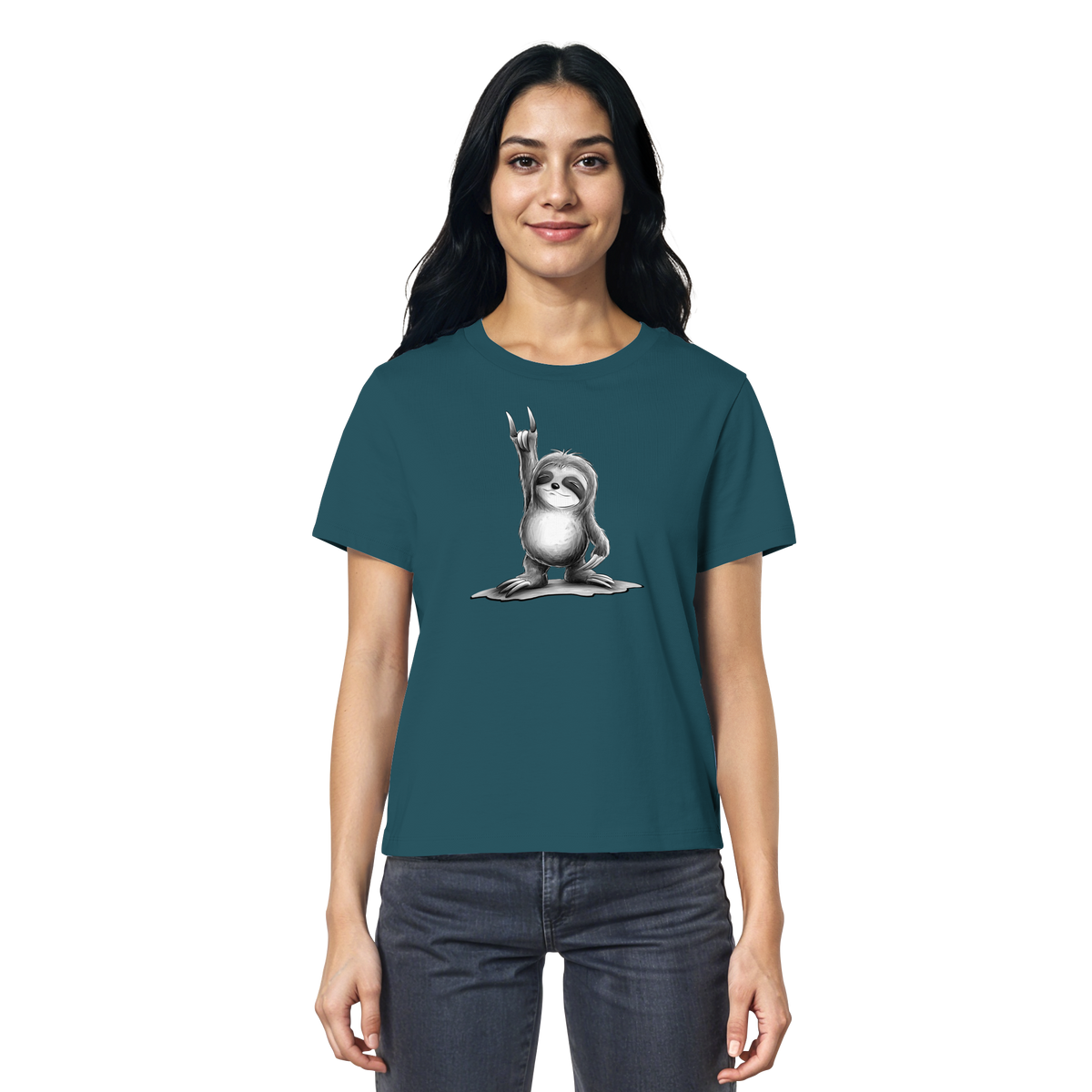 Rock On Party Faultier - Ladies Organic Shirt