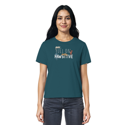 Full On Pawsitive! Gechillte Katzen - Ladies Organic Shirt