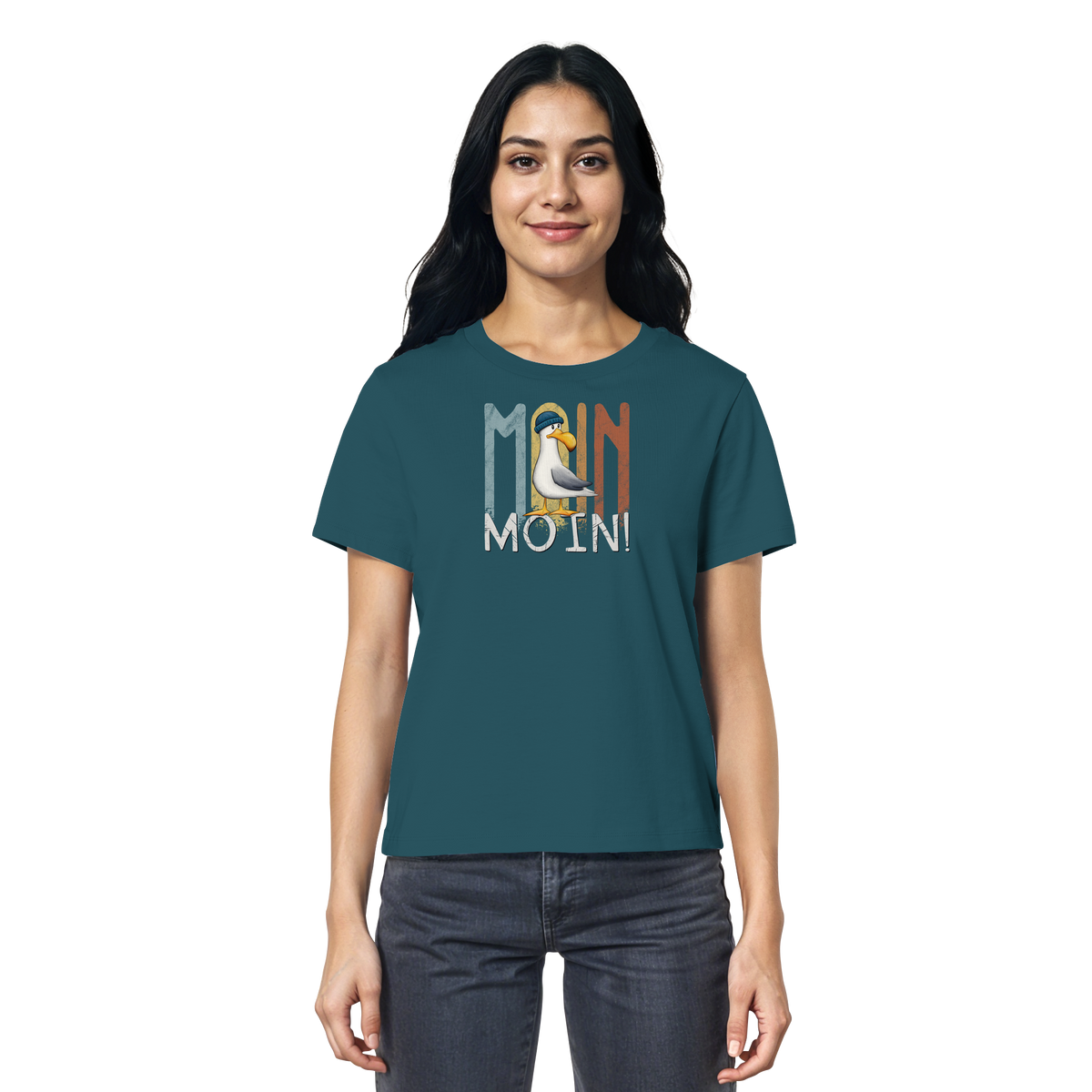 Moin Moin norddeutsche Möwe - Ladies Organic Shirt