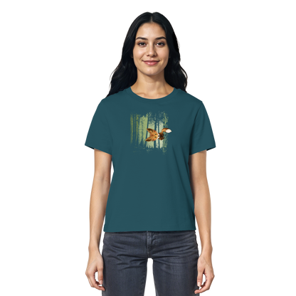 Fuchs im Zwielicht-Wald - Ladies Organic Shirt
