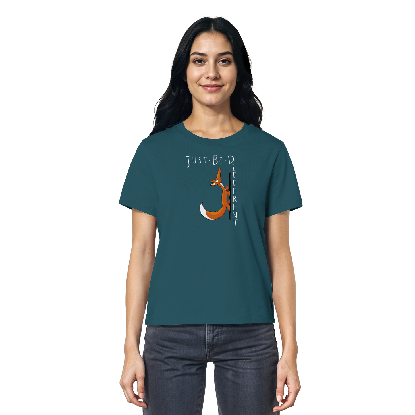 Just Be Different | Sei Anders, kleiner Fuchs - Ladies Organic Shirt