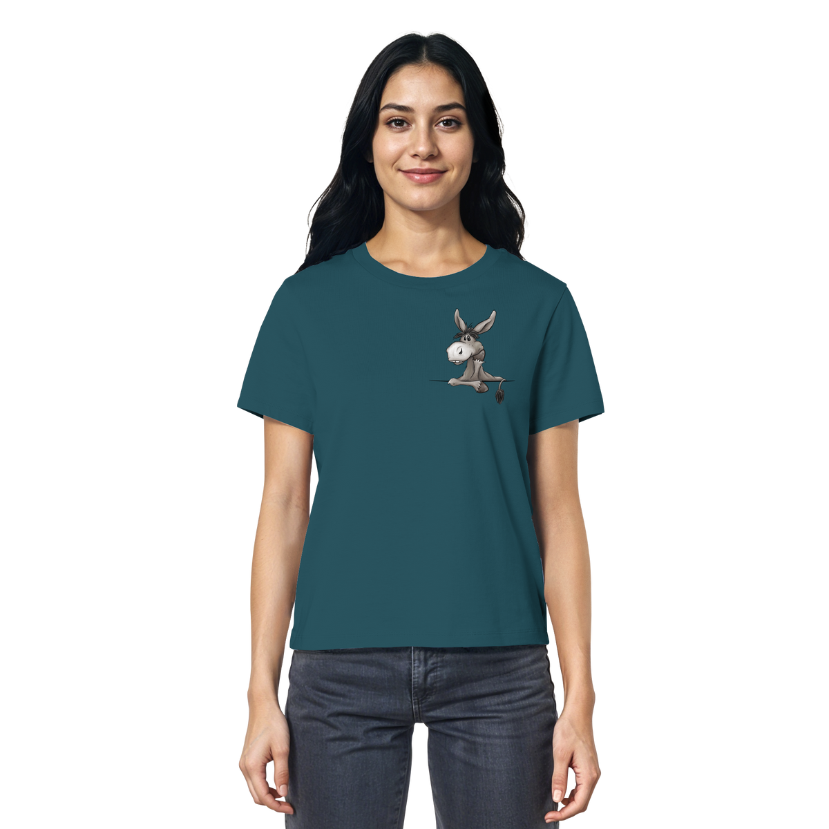 Lustiger lässiger Esel - Ladies Organic Shirt