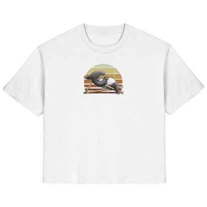 Lässiger Retro Sundown Tapir - Ladies Organic Shirt