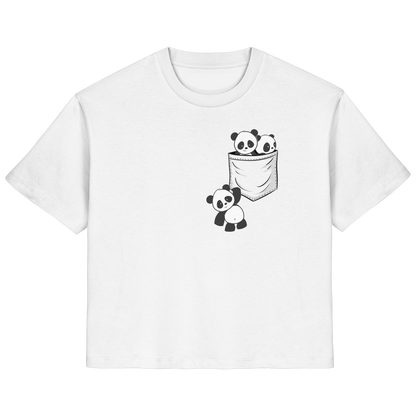 Kawaii Pandas in der Tasche - Ladies Organic Shirt