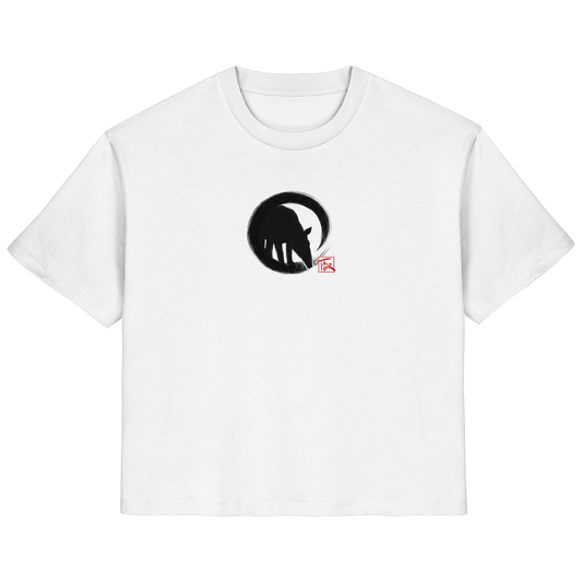 Zen Tapir im japanischen Enso Kreis - Ladies Organic Shirt