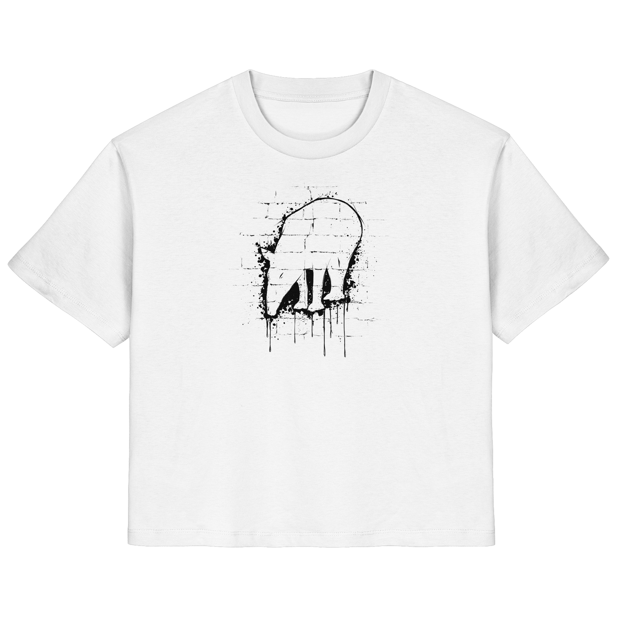 Urban Street Art Tapir Silhouette - Ladies Organic Shirt