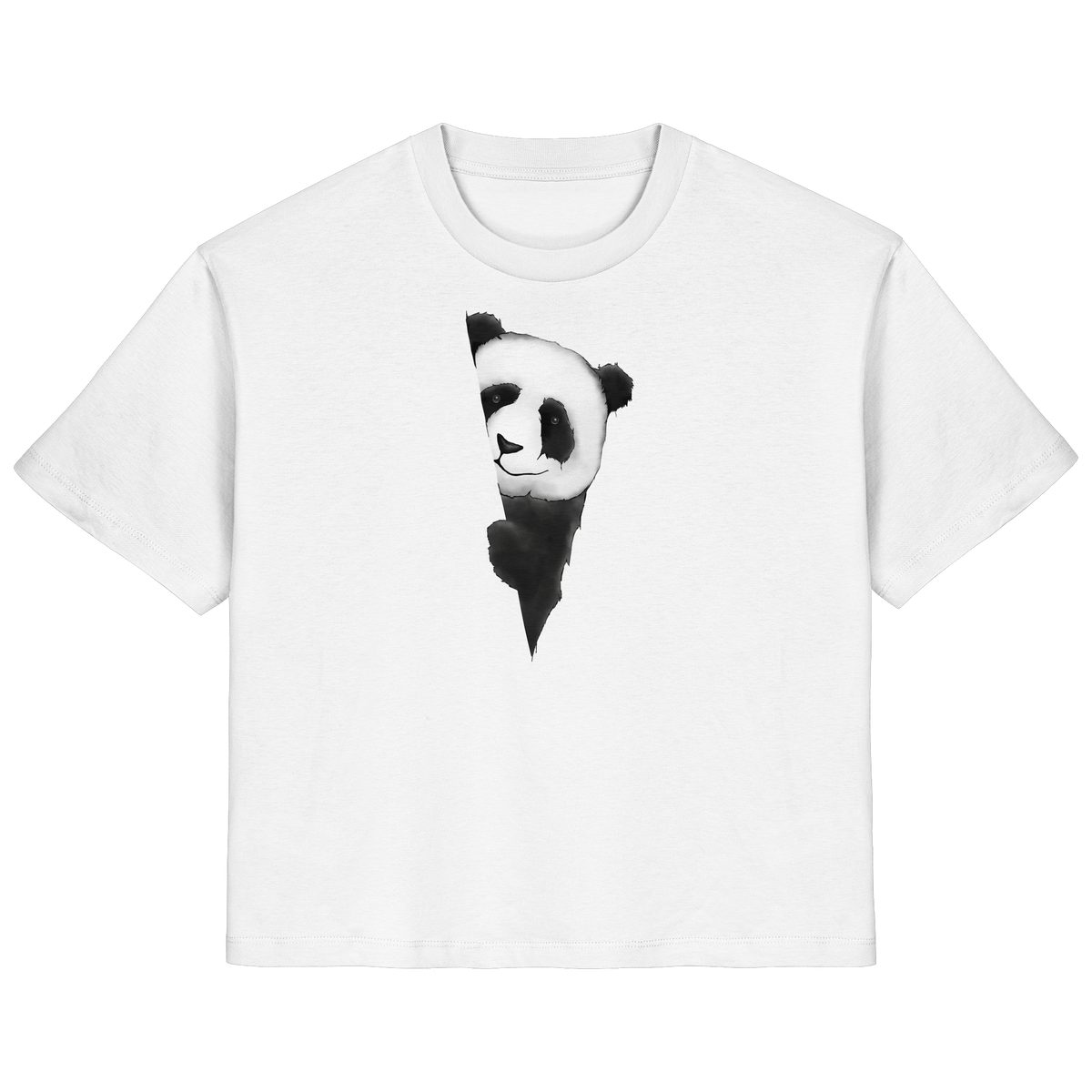 Panda Bär Illustration - Ladies Organic Shirt