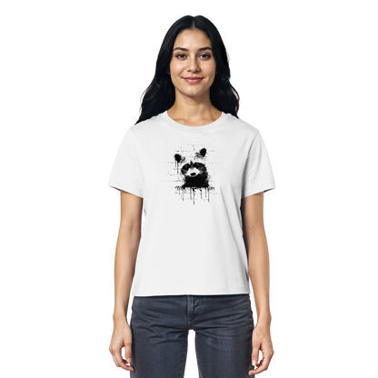 Funky Street Art Waschbär - Ladies Organic Shirt