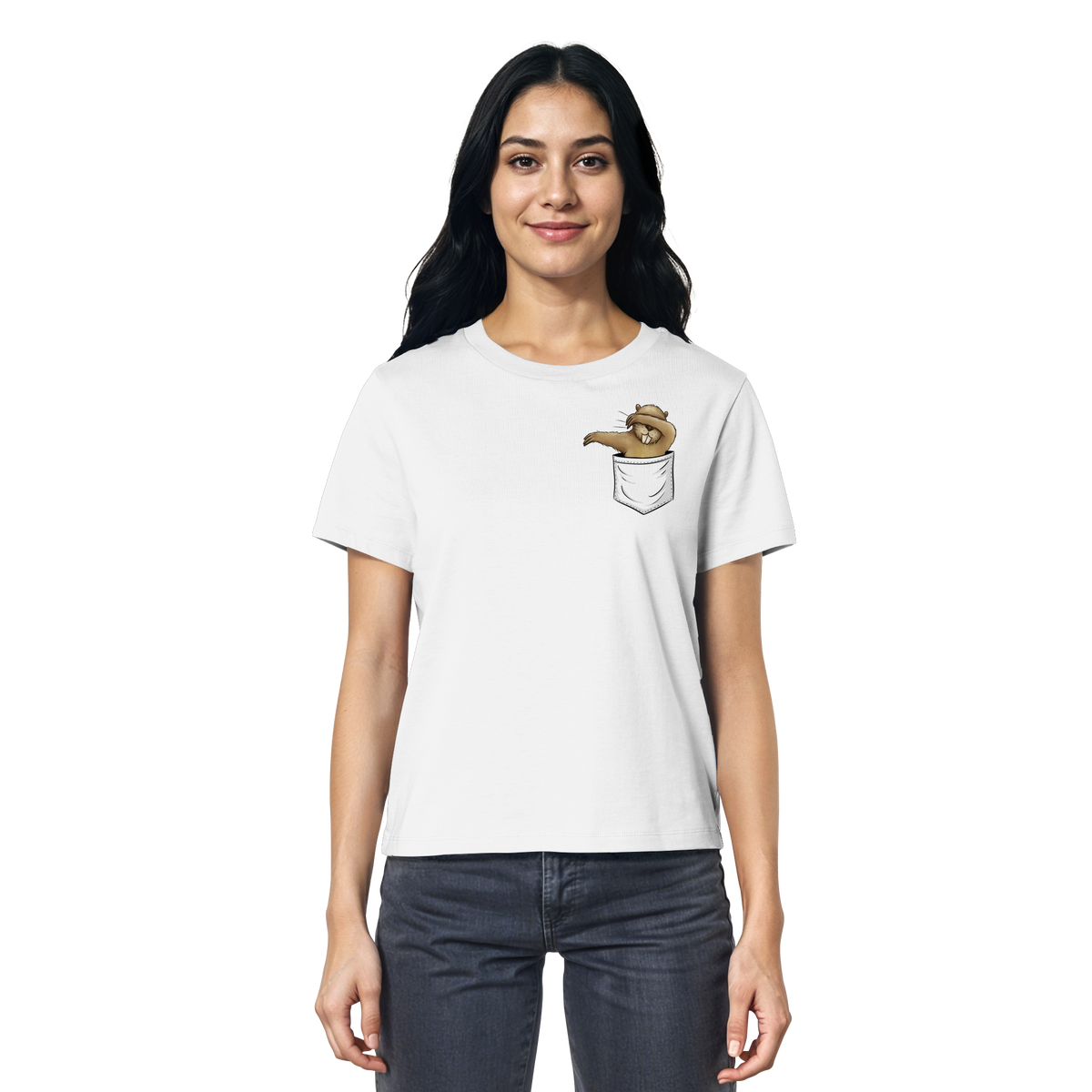 Dabbender Biber in Deiner Tasche - Ladies Organic Shirt