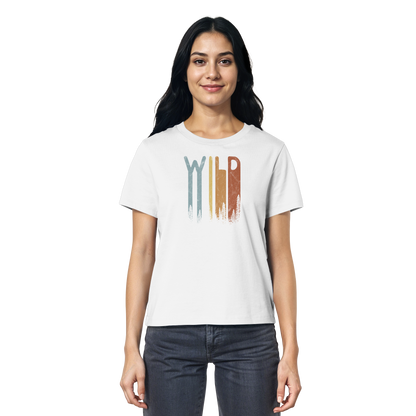 Wild Retro Schriftzug - Ladies Organic Shirt