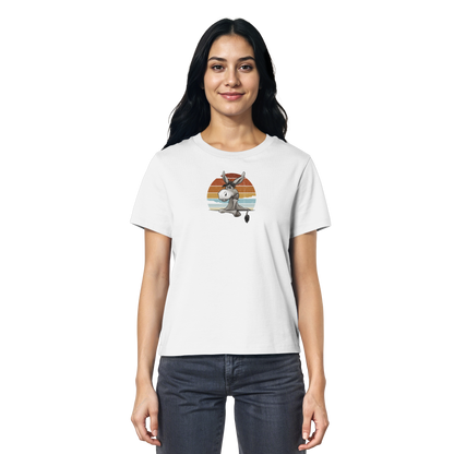 Lässiges Maultier Retro Esel - Ladies Organic Shirt