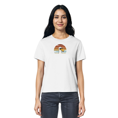 Cool lässige Retro Möwe - Ladies Organic Shirt