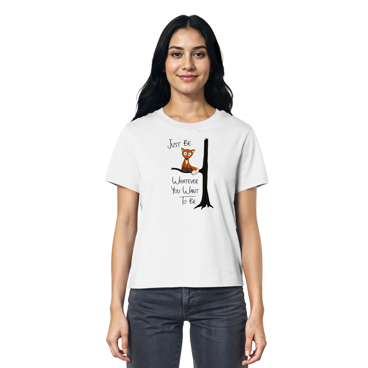 Just Be Whatever | Fuchs wie Eule - Ladies Organic Shirt