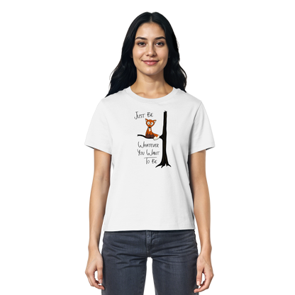 Just Be Whatever | Fuchs wie Eule - Ladies Organic Shirt