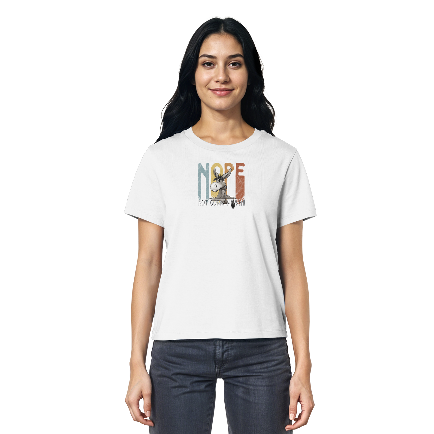 Nope | bockiger Esel - Ladies Organic Shirt