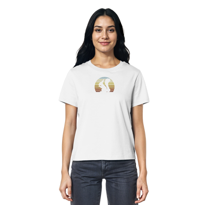 Retro Eichhörnchen Silhouette - Ladies Organic Shirt