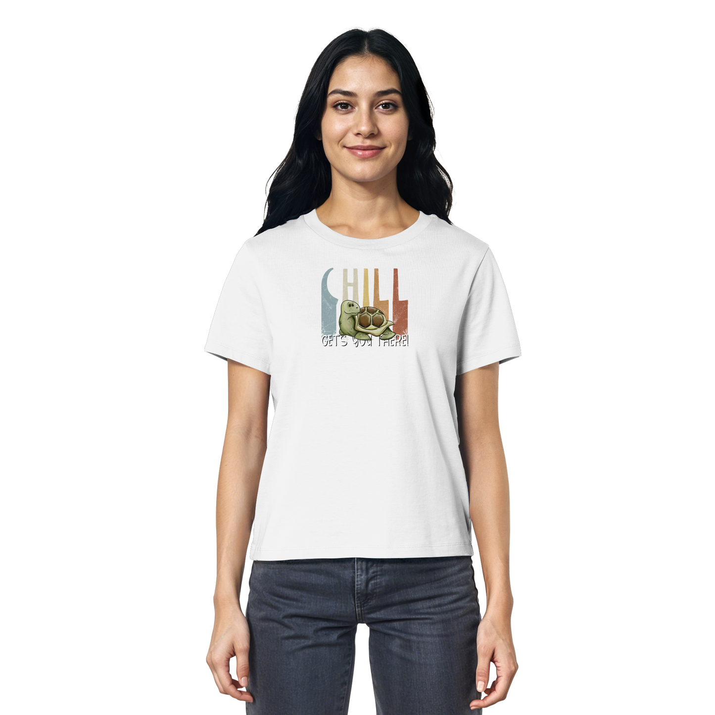 Gechillt gemütliche Schildkröte - Ladies Organic Shirt