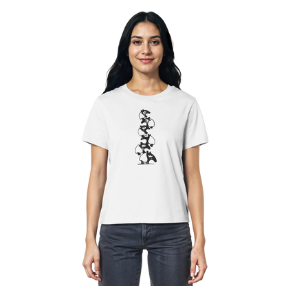 Lustiger Haufen aus Schabracken-Tapiren - Ladies Organic Shirt