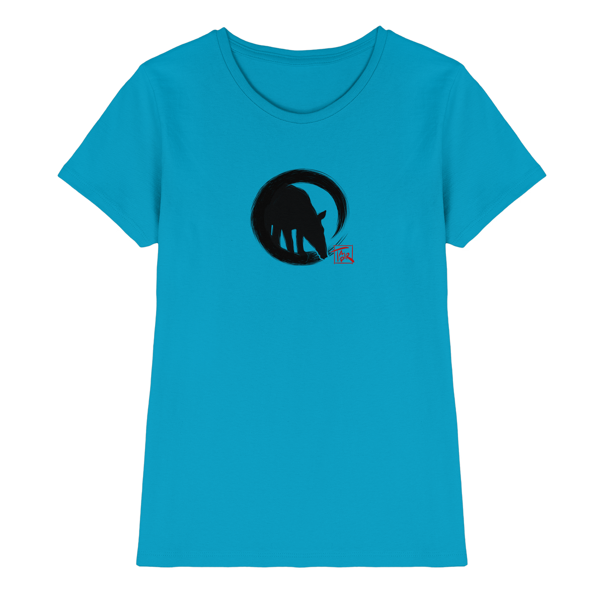 Zen Tapir im japanischen Enso Kreis - Ladies Premium Shirt
