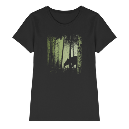 Lässiger Tapir im Zwielicht Wald - Ladies Premium Shirt