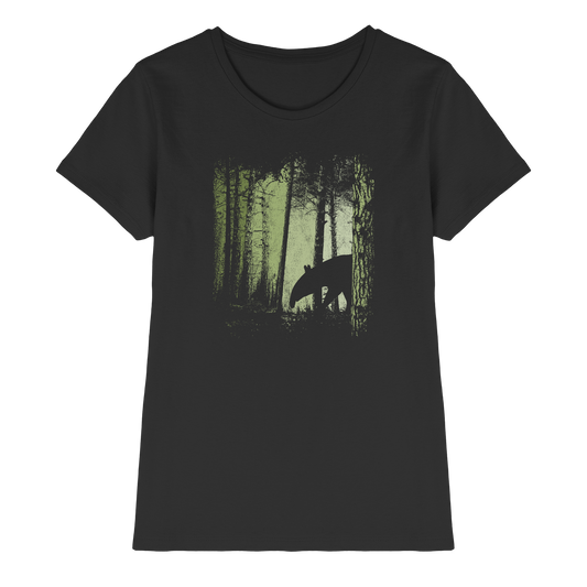 Lässiger Tapir im Zwielicht Wald - Ladies Premium Shirt