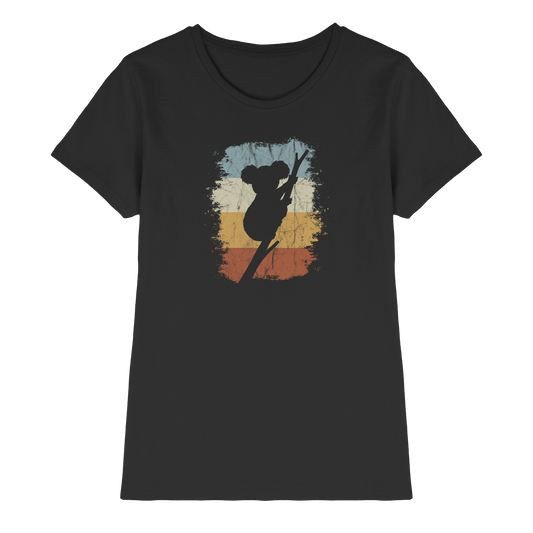 Retro kletternder Koala-Bär - Ladies Premium Shirt