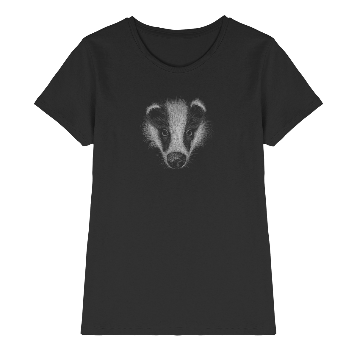 Kritzel-Kunst Dachs Illustration - Ladies Premium Shirt