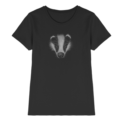 Kritzel-Kunst Dachs Illustration - Ladies Premium Shirt