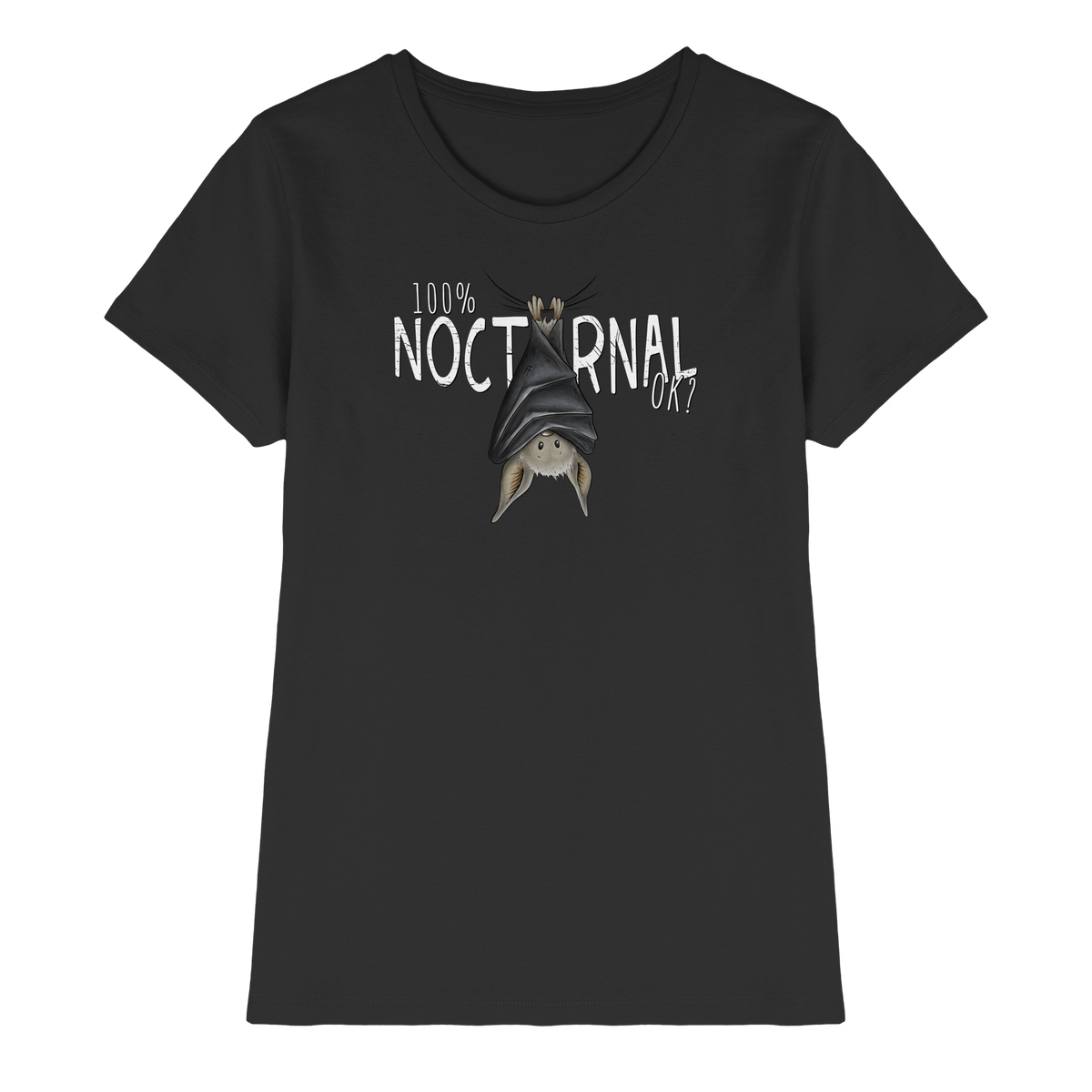 100% nachtaktive Fledermaus - Ladies Premium Shirt