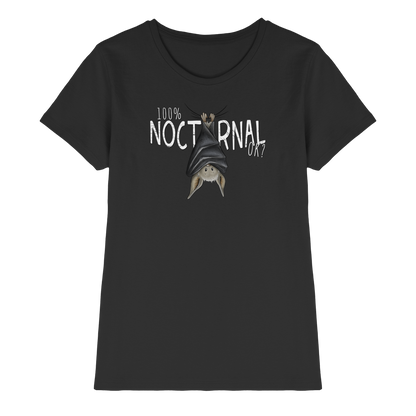 100% nachtaktive Fledermaus - Ladies Premium Shirt