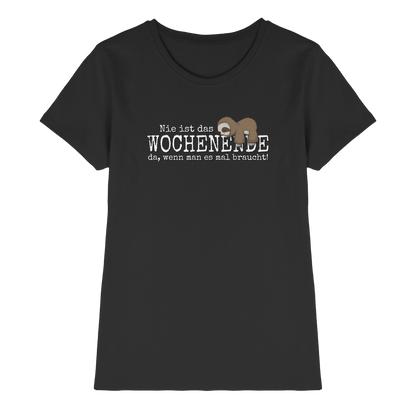 Kawaii Faultier Wochenende - Ladies Premium Shirt