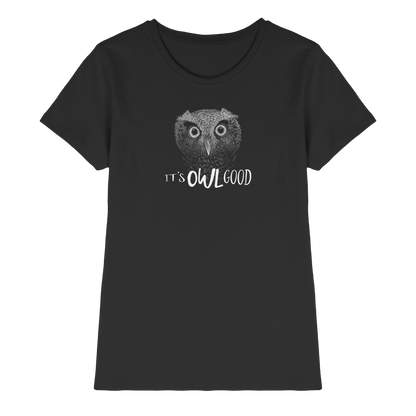 OWL Good | Kritzel-Kunst-Eule - Ladies Premium Shirt