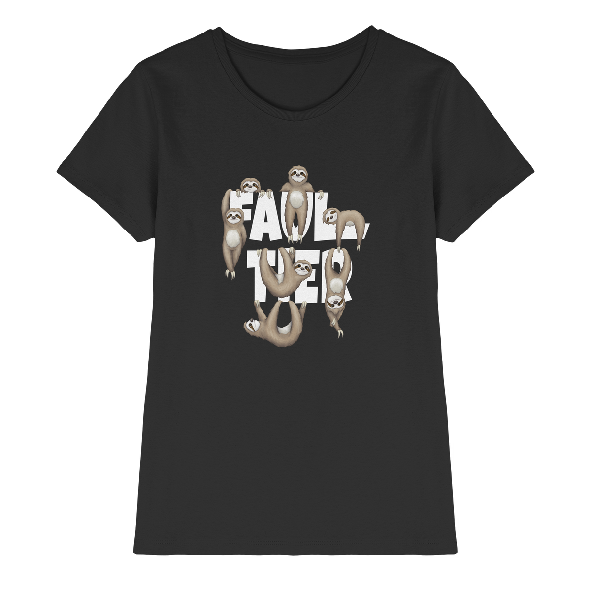 Viele gechillte Faultiere - Ladies Premium Shirt