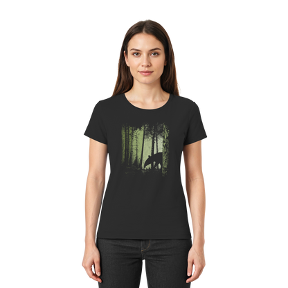 Lässiger Tapir im Zwielicht Wald - Ladies Premium Shirt