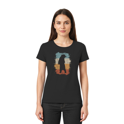 Retro Bären-Silhouette - Ladies Premium Shirt