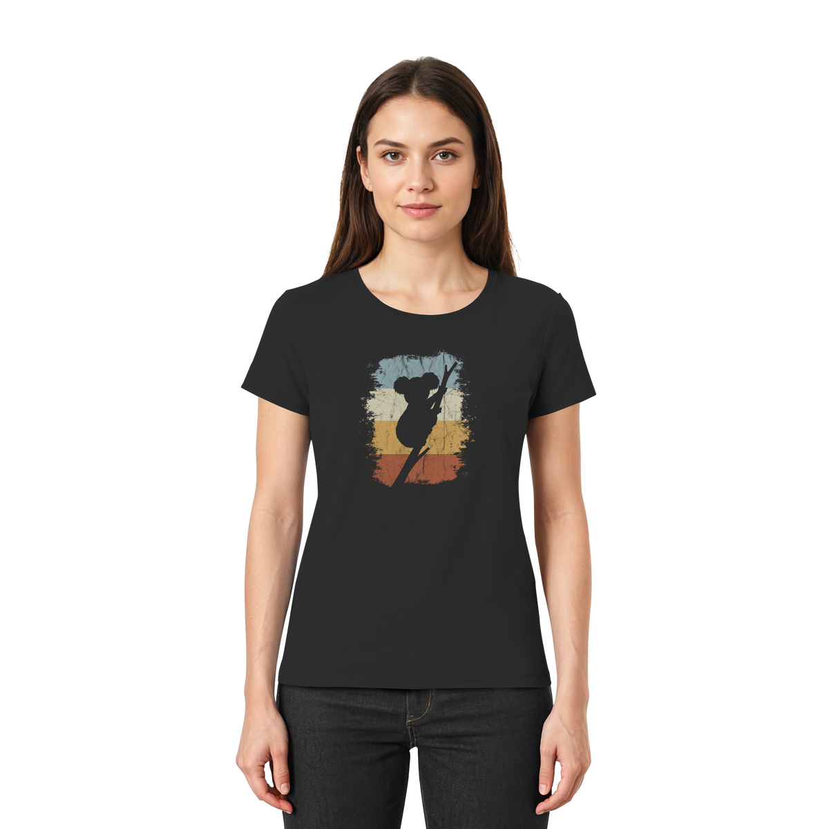 Retro kletternder Koala-Bär - Ladies Premium Shirt