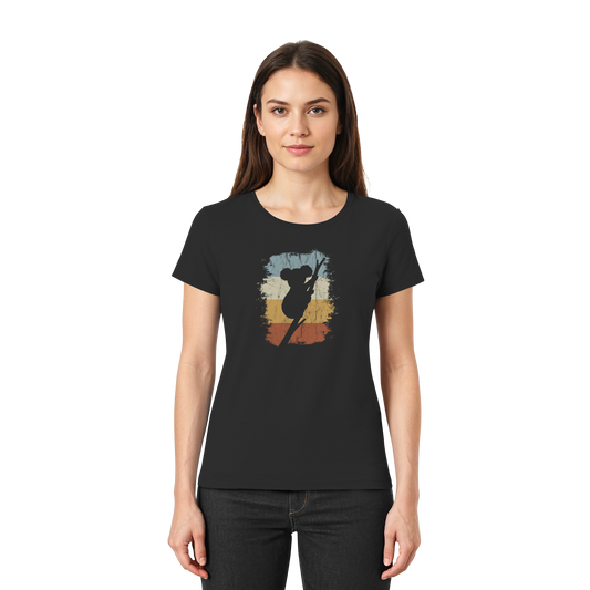 Retro kletternder Koala-Bär - Ladies Premium Shirt